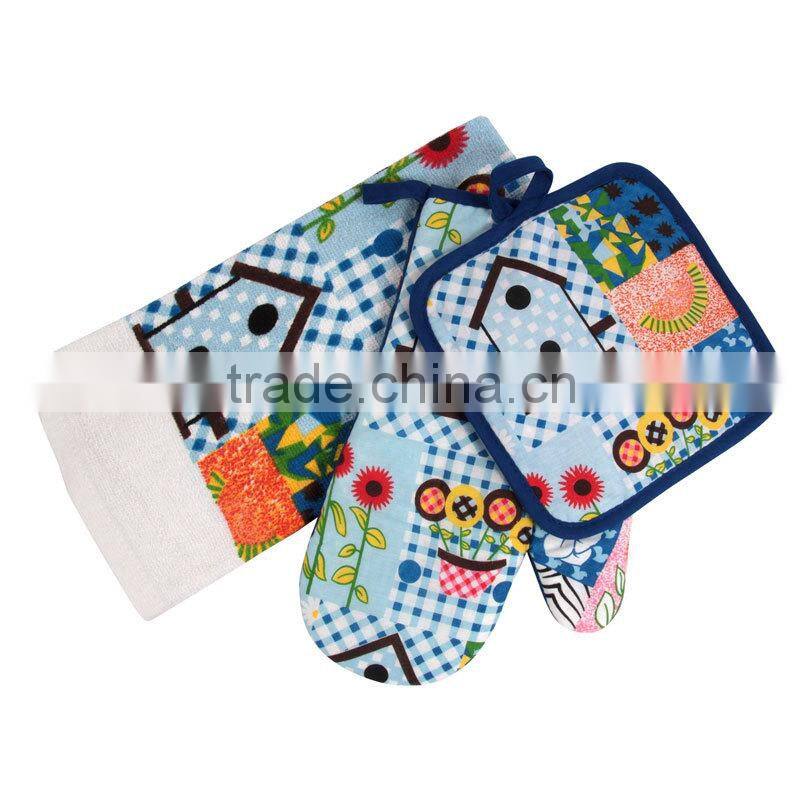 printed cotton kitchen towel set pot holder oven mitten towel cheap items to sell wholesale alibaba china suppliers