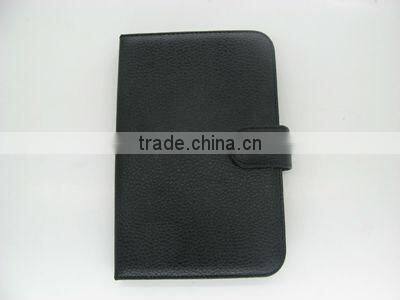 Litchi leather mobile phone cases for Samsung P1000