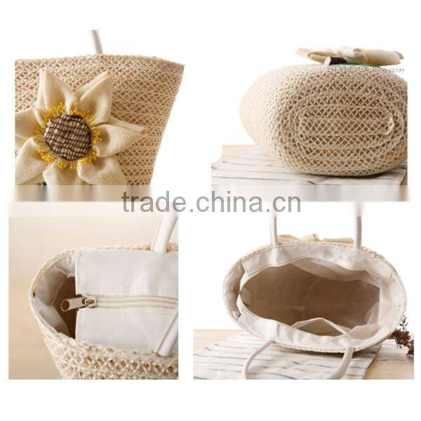 Newest straw summber beach bag,straw beach bag