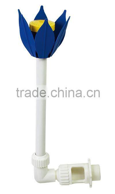 Small Flower Garden Water Fountain P1942 w/ Adaptor, Plastic Swimming Pool Decoration