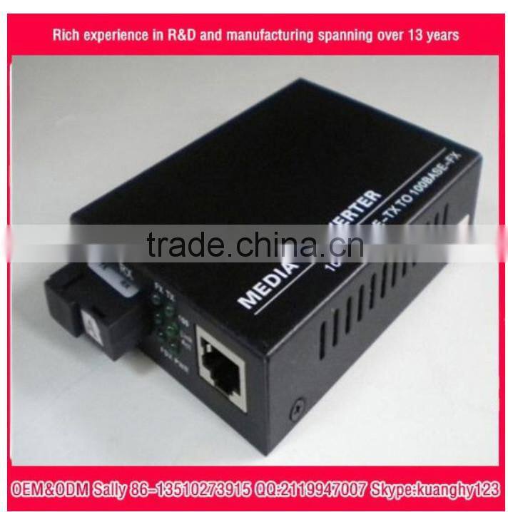 Oem 10/100/1000M media converter fiber optic equipment