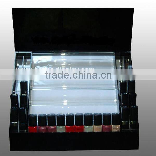 clear acrylic nail polish display rack floor stand