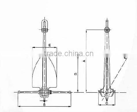 Light Weight HHP Anchor, LWT Marine Anchor
