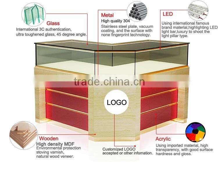 Newly design mobile phone exhibition case mobile phone booth