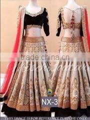 Vibrant White Net Designer Lehenga Choli/Online shopping for Indian lengha choli