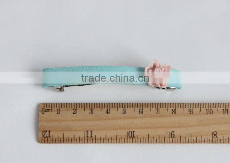 MYLOVE unique korea pink flower hairpins headwear