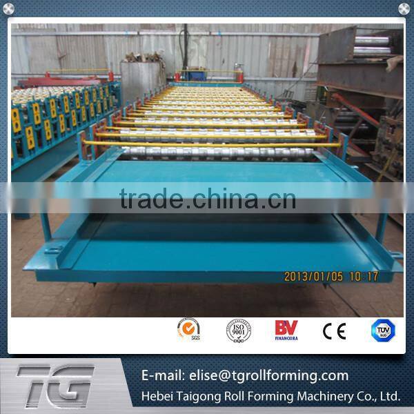 2015 high quality High Speed Color Steel Tile roof roll forming machine supplier in China