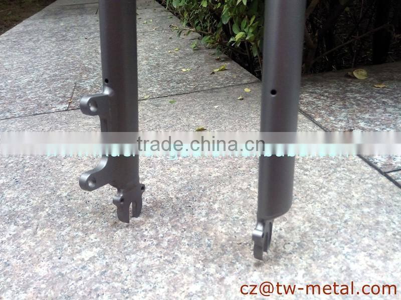 Titanium road bicycle fork titanium fat & cruiser bicycle front fork with disc brake