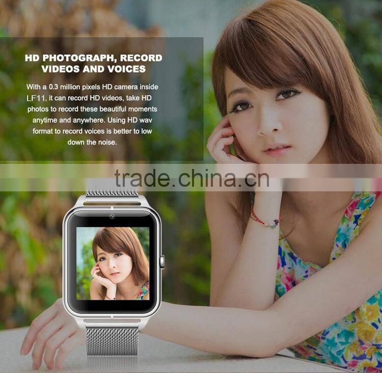 Touch screen gsm android phone calling support smart watch
