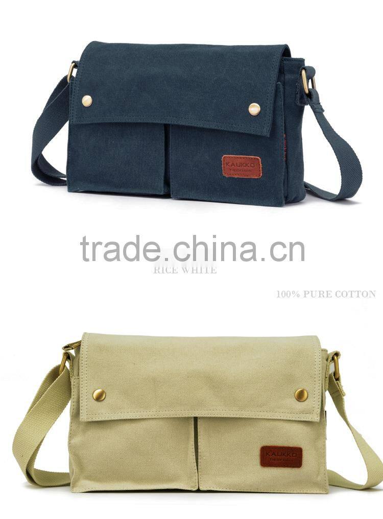 Cotton Canvas Teen Shoulder Bag Casual Lady Messenger Bag Cross Body Bag Woman Single Shoulder Bag 4 colors