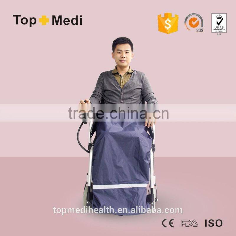 Guangzhou Supplier Waterproof Wheelchair Pinafore Extra Protection Leg Cover Wheel Chair Apron