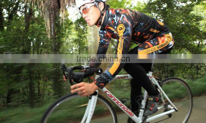 custom design black polyester sublimation cycling tights