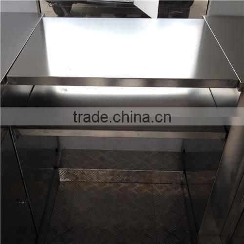 Factory Supply Mobile Ice Cream Cart, Customized Logo Street Fast Food Cart/ Fast Food Trailer