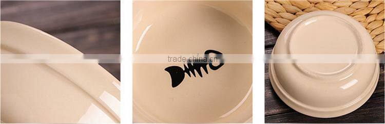 Promotional Wholesale Double Pet Salad Food Bowl Cartoon Travel Pet Bowl