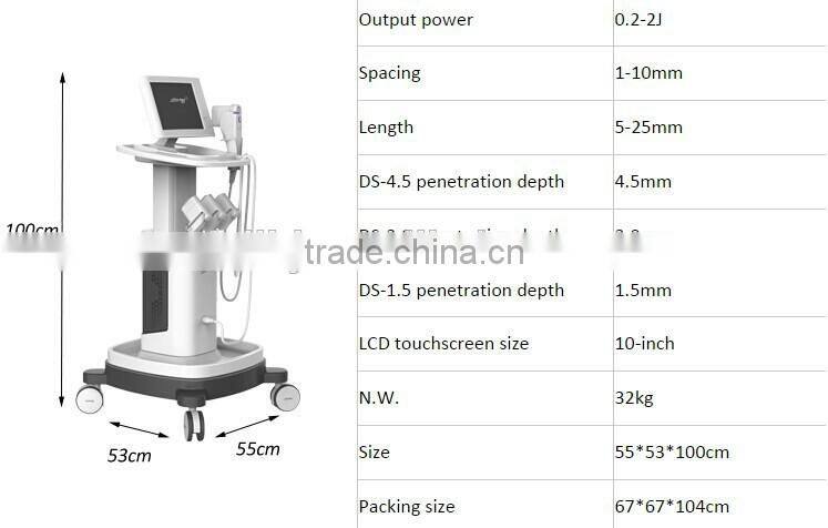 Hot hifu with medical CE