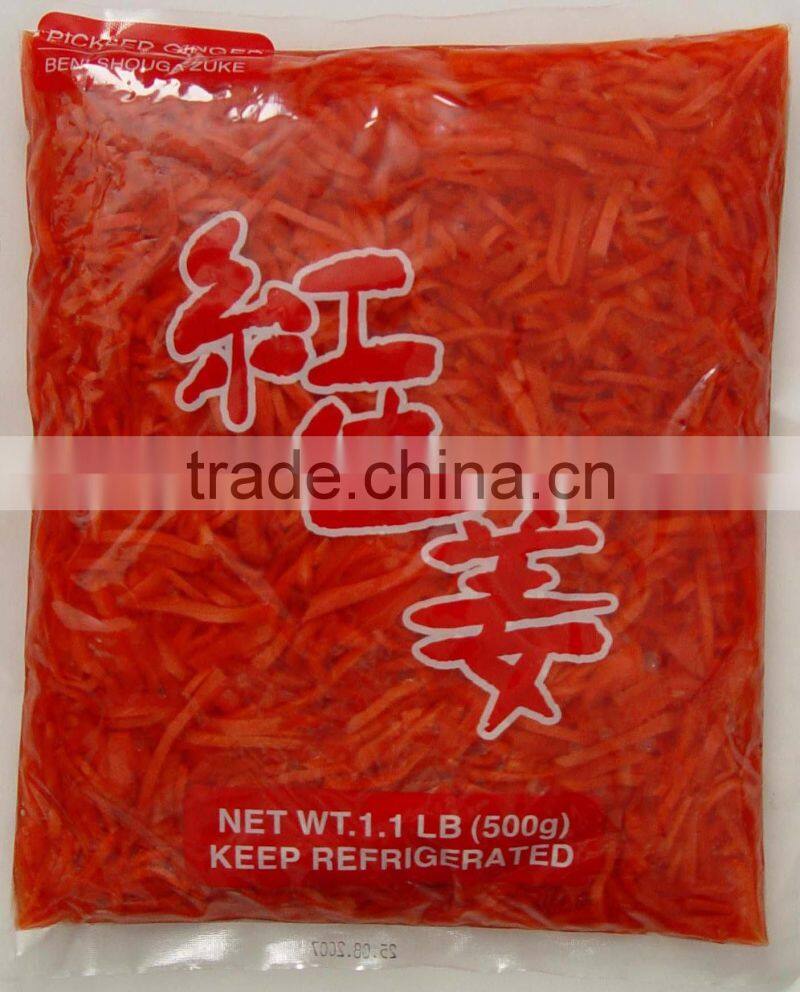 ginger strips in brine