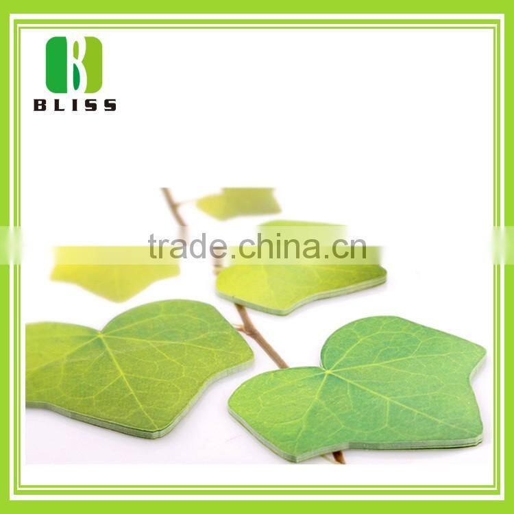 Nautical promotional green leaf design items fridge magnet pad memo sticker