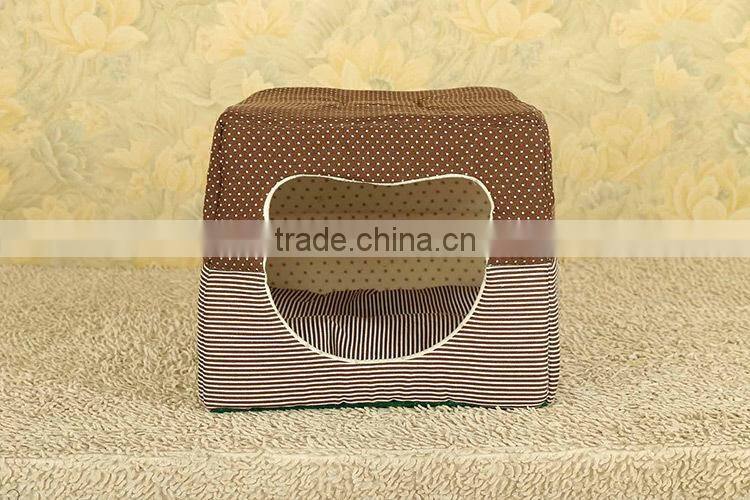 Christmas sales Double-use 2 in1 luxury cozy pet dog cave soft fabric dog house