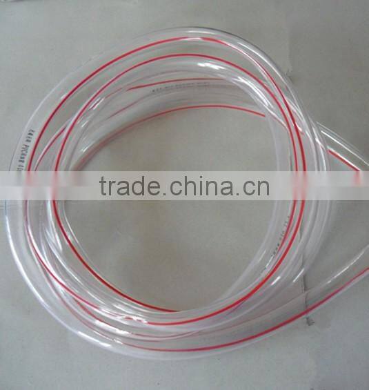 wholesale food grade red marker line clear hose