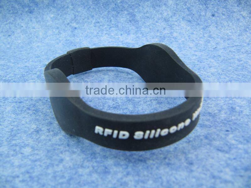 Silicon HF/LF rfid wristband