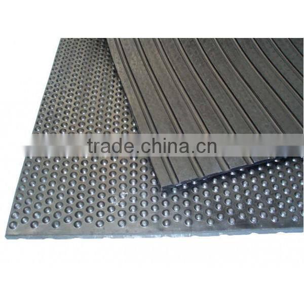 clotn insertion reinforced hammer rubber stable mat