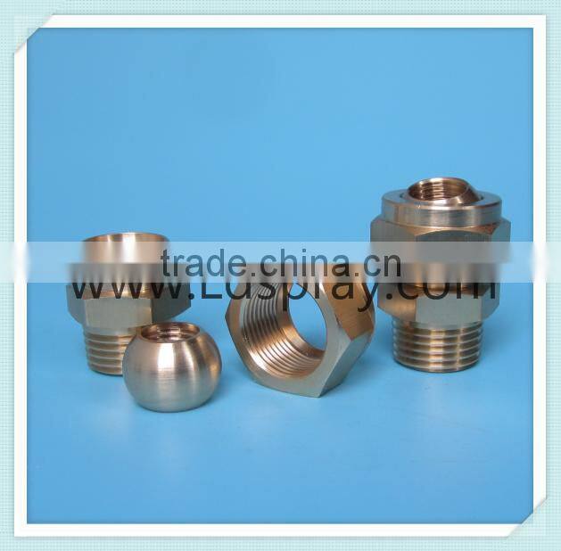 1/4 female thread with 1/4 male thread brass 36275 adjustable ball swivel joint connector