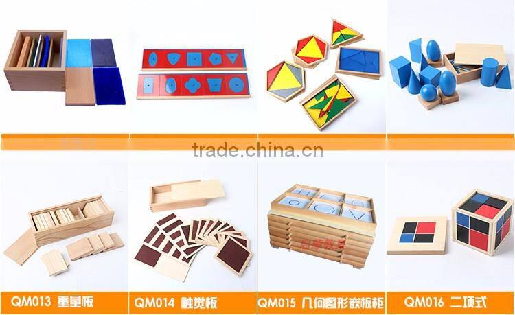 Kid Wooden toy montessori material from China factory