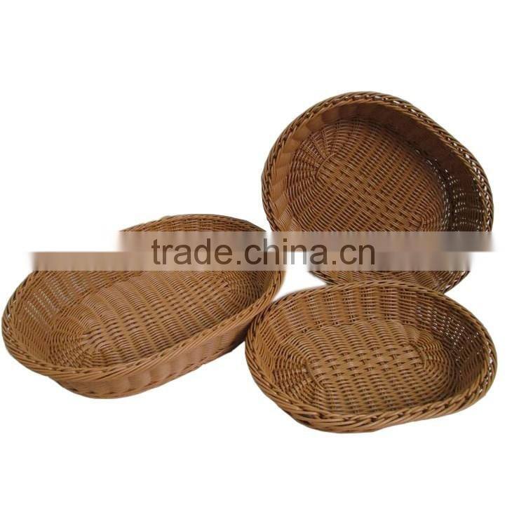 S&D The cheap rattan handmade laxury oval wicker empty fruit basket , wooden fruit crates for sale