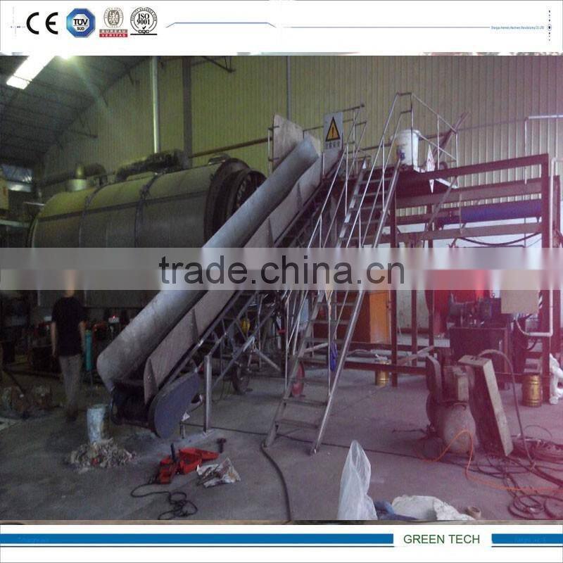 Plastic Recycling To Oil sem-continuous pyrolysis plant with sepcial salg device