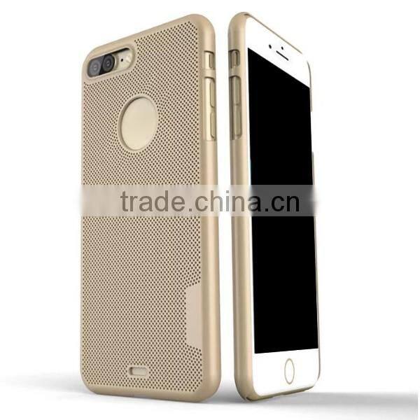 New fashion hollow cooling PC mobile phone case cover for iPhone7 7plus