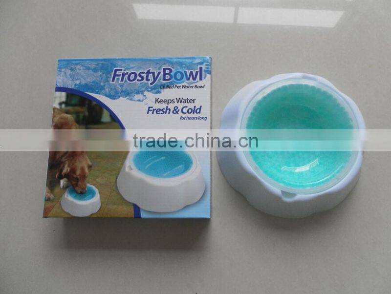 Frosty Bowl , Chilled pet water bowl , Pet bowl