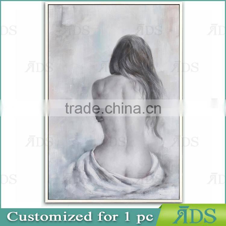 Modern Nude Woman Body Art Oil Painting