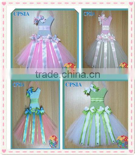New Stylish tutu bow holder dress of celebration party dress tutu dress for kids