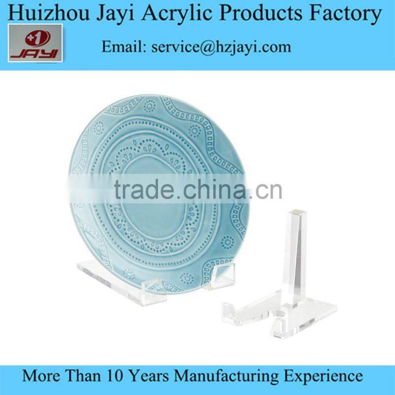 wholesale custom handmade 6 inch Acrylic lucite Plate Stand