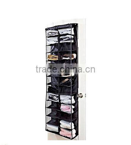 26 Pocket hanging over the door Shoe Storage with 3 hooks
