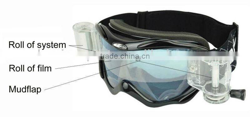 Super Anti-fog PC lens Motorcycle cross goggle/mirror with 100% UV
