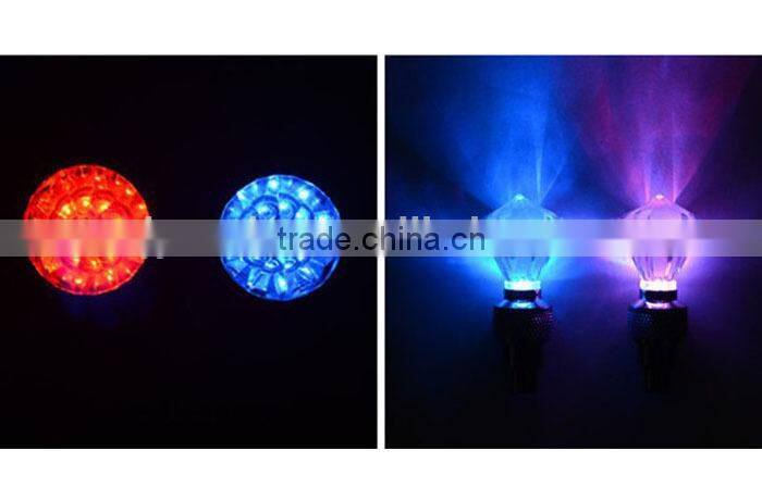 Diamond wheels valve mouth bicycle lights