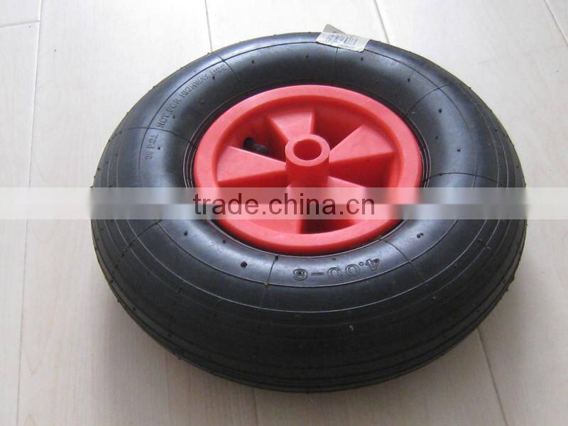 china 10 inch standard manufacture wheelbarrow hand cart steel rim rubber wheel