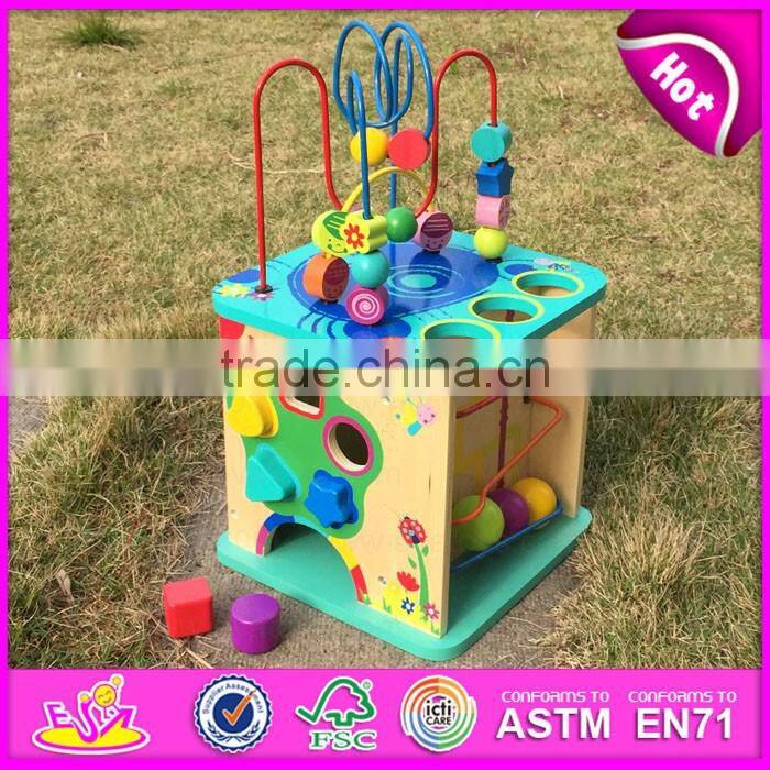 2016 hottest kids wooden beads toy,top fashion children wooden beads toy,cheap baby wooden beads toy W11B089