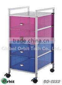 3-tier plastic storage cart