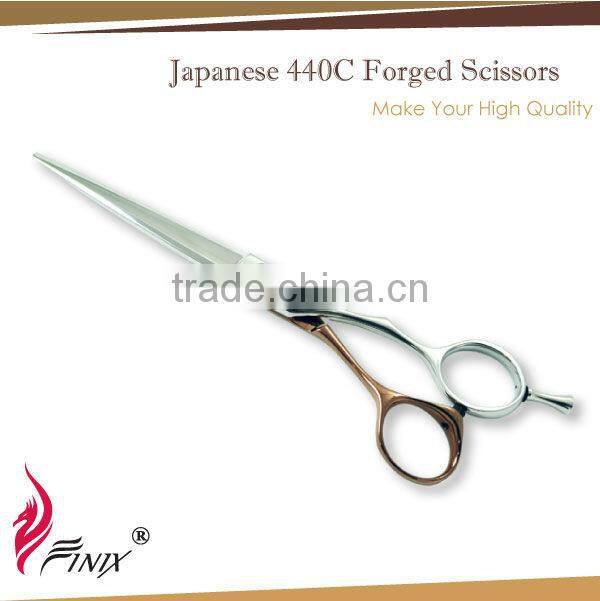 Japanese 440C Steel Forged Titanium Hair Saloon Barber Scissors