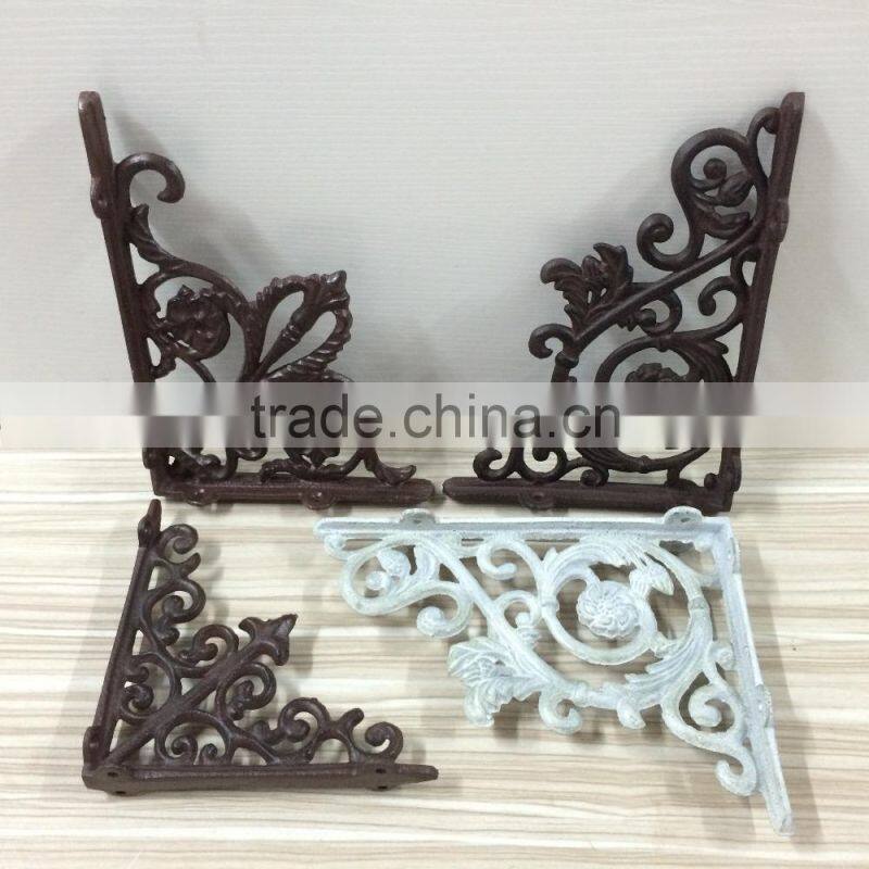 Factory supply cast iron shelf l bracket heavy duty wall bracket