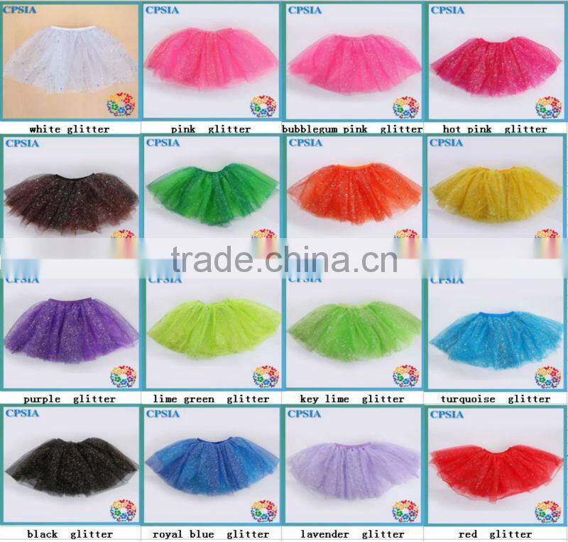 hot sale halloween baby girls pink glitter tutu skirt fashion baby tutus 16 colors