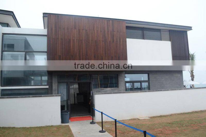 Chinese Outdoor Wall Panel Strand Woven Bamboo Wall Strips LIght Chocolate Color---KE-OS0888