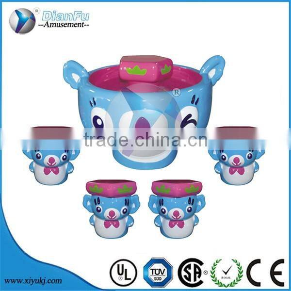 Four players fiberglass Colorful game machine Magic sand art table for kids