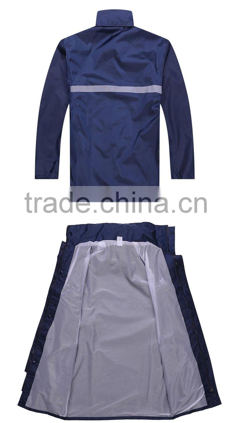 Waterproof workwear custom rain coat security overall safety raincoat