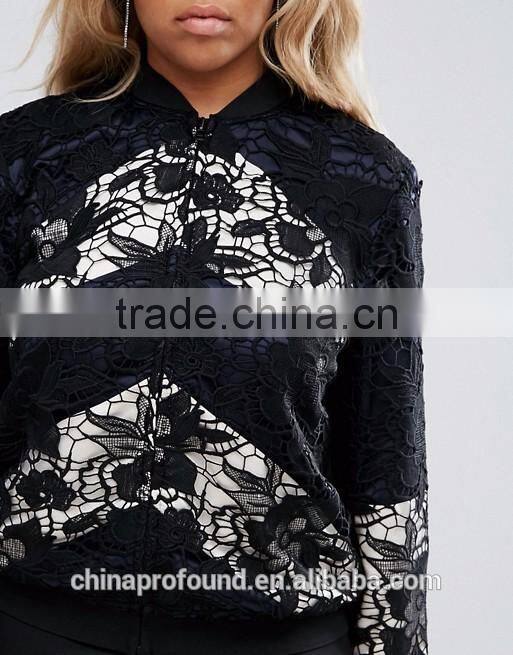 new lace designs winter bomber jacket jacket women custom design lace jacket wholesale