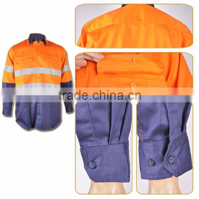 hi vis fluorescent reflective flame retardant industrial workwear /welder jacket