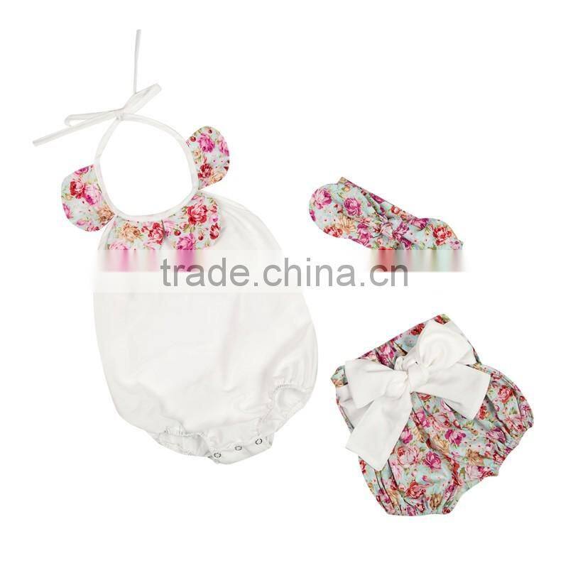 Factory supply baby romper set Wholesale kids cheap price garment boutique children girls summer clothing set