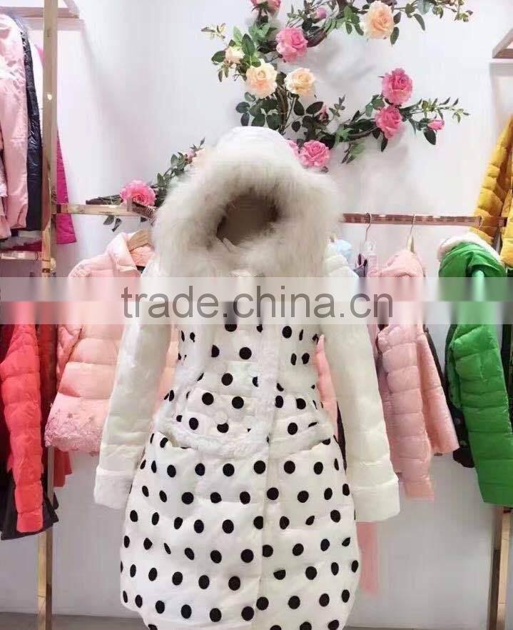 GZY folding down jacket kid girls winter coat stock breathable slim model export African export gunagzhou warehouse cheap deli